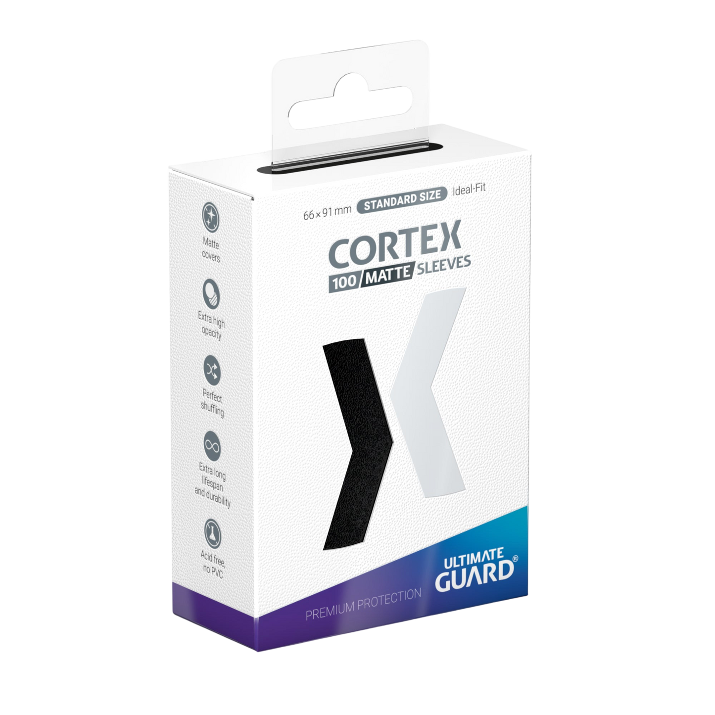 Ultimate Guard - Cortex Sleeves Standardgröße Matt (100) - Schwarz