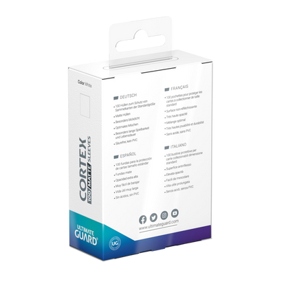 Ultimate Guard - Cortex Sleeves Standardgröße Matt (100) - Weiß